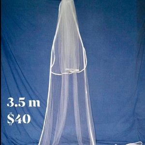 2 tier very long bridal veil
